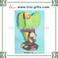 Great green macaw polyresin parrot